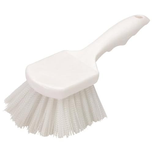 SPARTA Flo-Pac 8" Utility Scrub Brush with 2" Nylon Bristles, Plastic Pistol Gr…