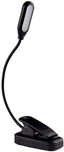 Clip on Book Light/Reading Light/Clip Light with 5 LED and Eye Care for Reading in Bed, Portable Reading Lamp, Battery Operated, Perfect for Bookworms & Kids