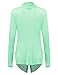JJ Perfection Women's Sheer Rayon Open Drape Beach Cover Up Cardigan