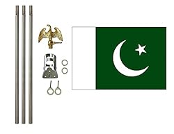 Pakistan 3x5 ft Outdoor Flag and Flag Pole