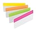 Post-it Tabs, 3 in, Solid, Assorted Bright Colors, 6 Tabs/Color, 4 Colors, 24 Tabs/Pack (686-PLOY3IN)