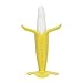 Home Best Buy Baby Toothbrush Banana Teether Teething Toys Chewable Silicone Teethers with Standing Base BPA-Free FDA Approved