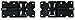 Vinyl Fence Gate Hinges (Black Hinge Pair) for Vinyl and PVC Fences