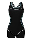 ReliBeauty Womens Boy-Leg One Piece Swimsuit