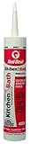 Red Devil 0406 Kitchen and Bath Siliconized Acrylic Caulk, 10.1 oz, White