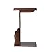 SEI Furniture Magazine Holding Wooden C-Table, Espresso