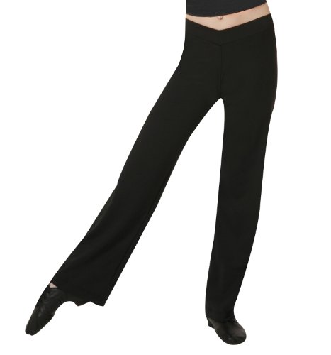 Child V-Front Jazz Pants,D5107CBLKM,Black,Medium