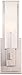 Possini Euro Design Midtown Modern Wall Light Sconce Satin Nickel Hardwired 4 1/2
