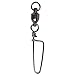 Dr.Fish 10 Pack Fishing Snap Swivels Ball Bearing Swivels Fishing Tackle Saltwater & Freshwater Coast-Lock Lure Snap Clips Terminal Tackle Line Leader Connector Accessories 35LB
