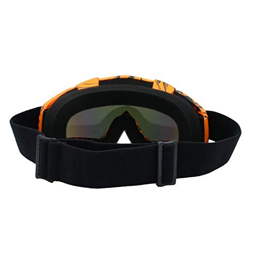 Yunhigh Motorcycle Goggles Over Glasses Ski Snowboard Snowmobile Riding Motocross Goggles Yellow Lense Windproof Anti-Fog Anti-Slip Winter Outdoor Protective Glasses for Men Women