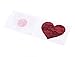 5 Pairs Sexy Lace Adhesive Nipple Cover Pasties Bra Halloween & Christmas Style (Red Love Heart)