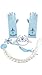 Frozen Inspired Tiara, Wand, Gloves and Braid Set (Elsa&Anna)
