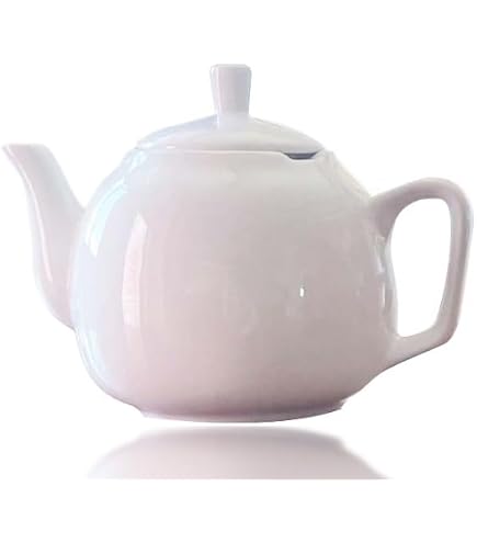 Amazon.com | Sur La Table Porcelain Teapot, 5.9 cups, White: Teapots