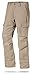 LAPG Men's Urban Ops Tactical Pants, Gusseted Crotch Lightweight Cargo Pants, Elastic Waistband Ripstop Work Pants, Water & Stain Resistant Pants for Men, Khaki, 34W x 32L
