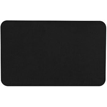 House, Home and More Skid-Resistant Carpet Indoor Area Rug Floor Mat - Black - 2 Feet X 3 Feet