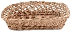 Square wheat straw tray - 5 items