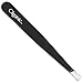 Cliganic Professional Eyebrow Tweezers Slant Tip (Blue) - Precision for Men & Women, Stainless Steel Best for Plucking Chin Facial Hair