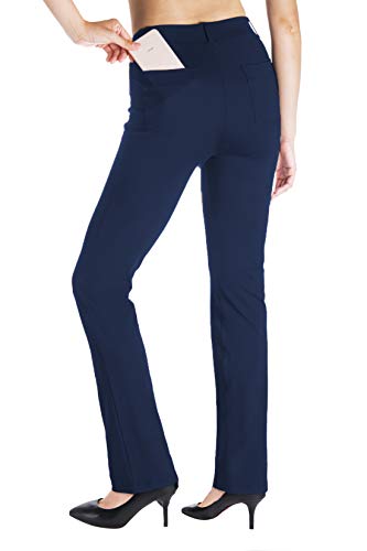 image for Yogipace, Belt Loops, Women's Petite/Regular/Tall Dress Pant Straight 