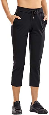 Stretch Capri Pants With Pockets