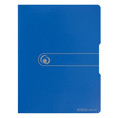 Herlitz 11207826 - Portalistino con 20 fogli A3, Colore Blu Opaco