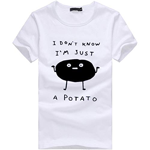 image for I Don't Know I'm Just A Potato Shirt Women Teen Girls Vintage T-Shirt 