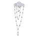 Mmrm Women Faux Pearl Necklace Earring Bracelet Jewelry Set (Gold)