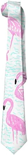 Pink Flamingo American Gentleman Tiny Tie Mens Polyester Silk Wide Ties National Bow Tie Day