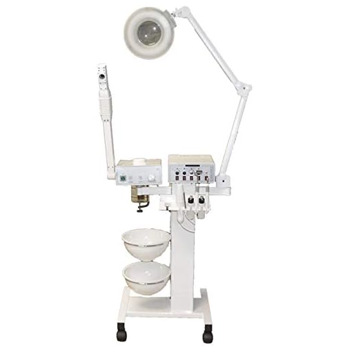 LCL Beauty 9-in-1 Facial Machine: Galvanic Current, High Frequency, Massage Brush, Vacuum Extractor, Spray Diffuser… - Image 3