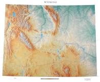 Wyoming Topographic Wall Map by Raven Maps, Laminated Print