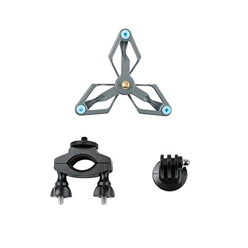 Hooshion Camera Bike Mount Bicycle Handlebar Fixing Bracket Shock Absorber Vibration Suppressor Set for Gopro Hero Action Camera DJI Osmo Pocket