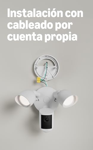 Câmara com holofote, com fios (próxima geração), Retinal 2K, zoom 6x melhorado, holofotes de alta intensidade, teste gratuito de 30 dias do plano de subscrição Ring
