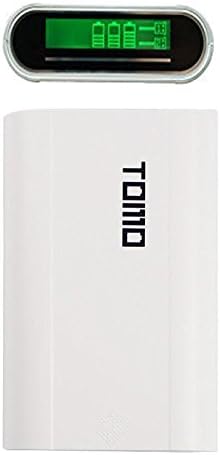 Skyfall TOMO Smart 3 Bay Power Bank 18650 LCD Powerbank Bateria Externa Portable Charger Battery Bank &amp; 18650 Battery Charger 2 in 1 for Xiaomi iPhone 6 s Huawei (White)