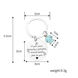 Friendship Keychain True Friends Funny Jellyfish