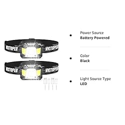 Victoper Headlamp Rechargeable 2 Pack, 1200 Lumens