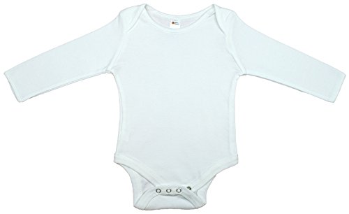 Earth Elements Baby Long Sleeve Bodysuit 12-18 Months White