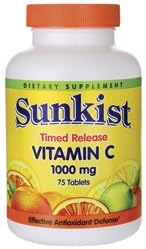 Sunkist Vitamin C - Timed Release 1,000 mg 75 Tabs