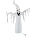 Halloween Haunters 7 Foot Inflatable Spooky White Ghost with LED Lights Indoor Outdoor Yard Lawn Prop Decoration - Blow Up Haunted House Party Display - Boo
