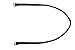 Spare Swimsuit Strap - Replacement for Bikini, Bandeau Large Jet Black