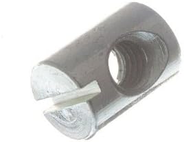 BARREL NUT FOR FURNITURE BOLT SLOTTED M6 X 14MM LONG ZP ( pack of 10 ) by Sisi Uk Ltd