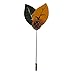 Sunny Home Vintage Men's Double Button Leaf Suit Lapel Stick Pin Brooch for Suit Wedding