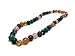 Baltic Essentials 12.5 inch Baltic Amber Necklace Rainbow Honey Amber Pink Rose Quartz Red Agate Amethyst Aventurine Cyrsocolla Baby, Infant, Toddler (1 Pack)