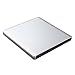 ZSMJ USB3.0 Ultra Slim Portable DVD CD Drive Read writer Burner,External DVD Optical Drive CD+/-RW DVD +/-RW Superdrive for Apple Mac Macbook Pro and laptop (Silvery)