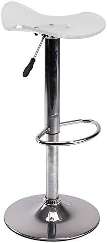 Vogue Furniture Direct Adjustable Height Acrylic Barstool Footrest