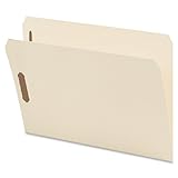 Smead Fastener File Folder, 2 Fasteners, Straight-Cut Tab, Legal Size, Manila, 50 per Box (19513)