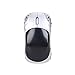 Mchoice 2.4GHz 1200DPI Car Shape Wireless Optical Mouse USB Scroll Mice for Tablet Laptop Computer (Silver)