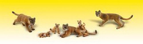 Woodland Scenics HO Scale Scenic Accents Cougars & Cubs