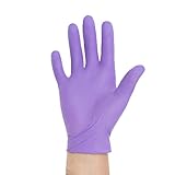 Halyard Health 50602-bx Nitrile-Xtra Powder-Free Exam Gloves, M, Shape, Medium, Purple (Pack of 50)