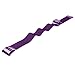 AutumnFall Milanese Stainless Steel Watch Band Strap Bracelet + HD Film for Fitbit Charge 2 (Purple)