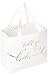 Ling's moment Set of 6 Bridesmaid Proposal Asking Gift Bags Gold Foiled