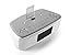 iHome iDL44 Lightning Dock Dual Clock Radio with USB Charge/Play for iPhone 5/5S & 6/6Plus & All iPad Models with Lightning Connector - Newest Model OPEN BOX